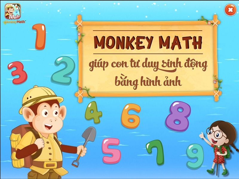 Học toán thú vị hơn cùng với Monkey Math. (Ảnh: Monkey)